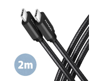 Axagon BUCM3-CM20AB SPEED USB-C 3.2 Gen 1 kabel 2 m - 1485422 - zdjęcie 2